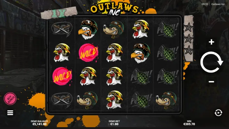 outlaws inc video slot
